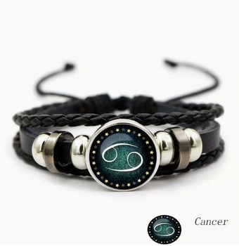 Браслет со знаками зодиака «Zodiac Cord» (Светится в темноте) Рак