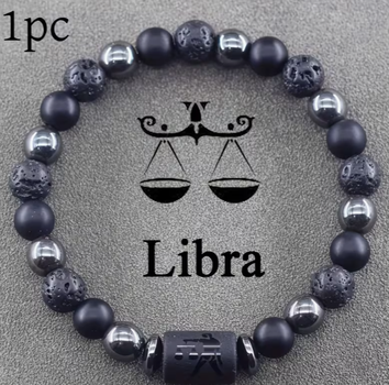 Кам'яний браслет Zodiac Stone зі знаком Зодіака Ваги