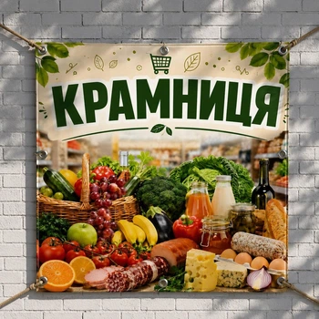Баннер "Крамниця", размер 2х2 м.