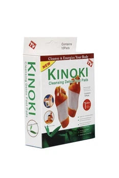 Пластырь для стопы для выведения токсинов через кожу Kiyome Kinoki Cleansing Detox Foot Pads 10шт Kinoki (218554)