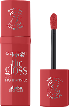 Блиск для губ Deborah Milano The Gloss No Transfer Shake зволожувальний 05 Coral 4 мл (8009518474022)