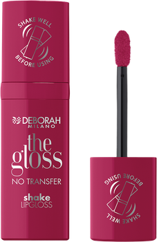 Блиск для губ Deborah Milano The Gloss No Transfer Shake зволожувальний 06 Juicy Red 4 мл (8009518474046)