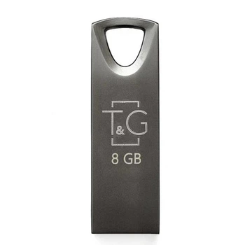 Флешка USB 8GB T&G метал 117 чорний