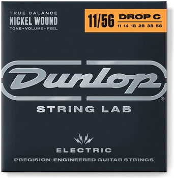 Струны для электрогитары Dunlop DEN1156DC Nickel Wound Electric Guitar Strings 11-56 | Drop C