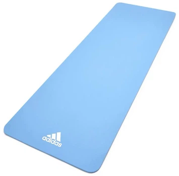 Килимок для йоги Adidas блакитний 176 см нековзкий для занять пілатесом і фітнесом 8 мм