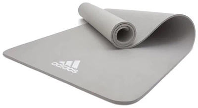 Килимок для йоги Adidas сірий 176 х 61 х 0,8 см для пілатесу та тренувань нековзкий