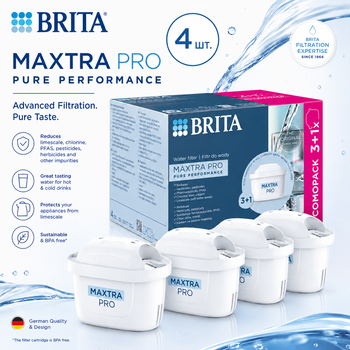 Комплект картриджей Brita Maxtra Pure Perfomance (All-in-1) 3+1шт