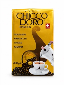 Кофе молотый Caffe Chicco D'oro Tradition 250 г (с клапаном) м/у Чико Доро 100% Арабика