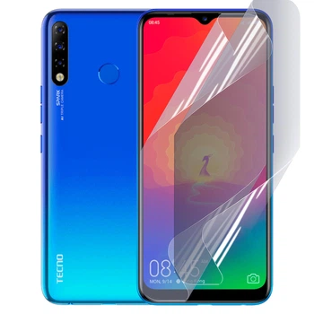 Плівка гідрогелева для Tecno Spark 4 глянцева протиударна на прозора