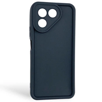 Чехол силиконовый Soft Touch для Tecno Pova 7 Neo (LJ6) черный (Полная защита камеры)