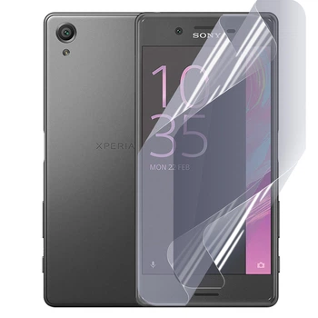 Плёнка гидрогелевая для Sony Xperia X Dual глянцевая противоударная на прозрачная
