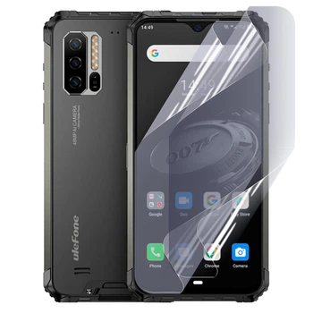 Плёнка гидрогелевая для Ulefone 7E глянцевая противоударная на прозрачная