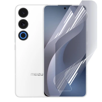 Плёнка гидрогелевая для Meizu Note 21 глянцевая противоударная на прозрачная