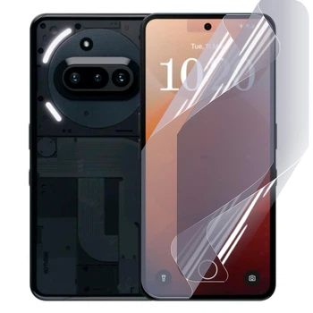 Плёнка гидрогелевая для Nothing Phone 3A глянцевая противоударная на прозрачная
