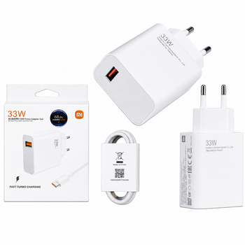 Зарядний пристрій Xiaomi 33W Charging Combo (Type-A) + кабель USB-C