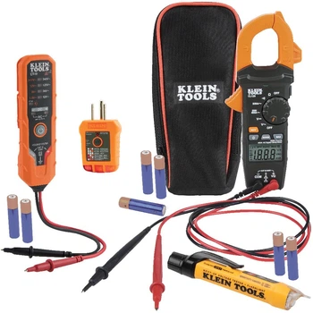 Комплект для проверки электрического напряжения Klein Tools CL120VP с клещевыми амперметрами
