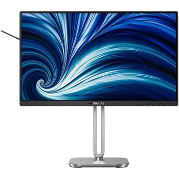 TFT 23.8" Philips 24B2N4200, IPS, 120Гц, VGA, HDMI, DP, USB-hub, HAS, Pivot, кол, чорно-сріблястий (24B2N4200/00)