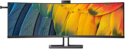 TFT 44,5" Philips 45B1U6900CH, Dual QHD, VA, вигн., 2xHDMI, DP, USB-C, RJ-45, USB-hub, cam, HAS, кол (45B1U6900CH/00)
