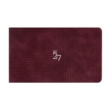 Щотижневик Leo Planner Clarity датований 2027 м‘який винний 128 сторінок 10х17 см (252787)