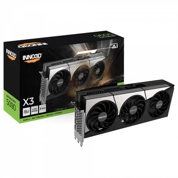 INNO3D Відеокарта GeForce rtx 5090 x3 32gb gddr7 2017MHz- 2407MHz 28Gbps 3x DisplayPort 2.1b, 1x hdmi 2.1b rtx 5090 x3
