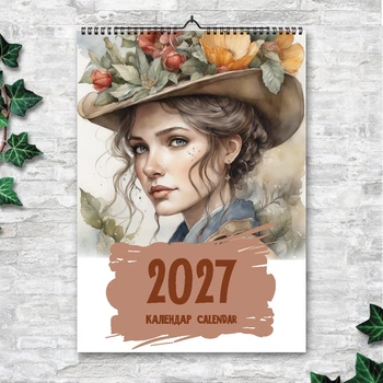 Календарь настенный перекидной НЕМНОГО СКАЗКИ АКВАРЕЛЬ 13 листов ENTERSTORE 42х29.7 см (ART 250182)