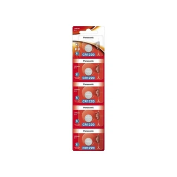 Батарейка CR 1220 Lithium 5pcs Blister Panasonic (CR-1220/5BE) PANASONIC CR-1220/5BE 1074129