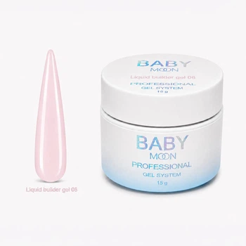 Жидкий гель Baby Moon Liquid Builder Gel для укрепления и моделирования ногтей, 15 мл № 06 ( 5905123011481 )