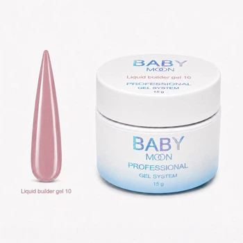 Жидкий гель Baby Moon Liquid Builder Gel для укрепления и моделирования ногтей, 15 мл № 10 ( 5905123011528 )