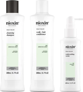Набір для волосся Nioxin Scalp Relief Kit Шампунь 200 мл + Кондиціонер 200 мл + Сироватка 100 мл (4064666304861)