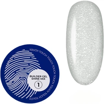 TOUCH Builder Gel Shine Mix 01 Камуфлюючий будівельний гель, 15 мл