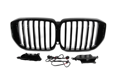 Ноздри 1 Bar LED (2019-2022, черный глянец) для BMW X5 G05 2019–2026 гг