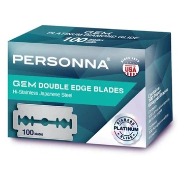Леза Personna GEM Platinum Diamond Glide Double Edge Razor Blades 100 шт