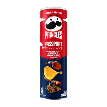 Чипсы Pringles Passport Flavours Canadian Style Sweet & Smoky BBQ 165g