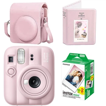 Набор камера Fujifilm Instax Mini 13 Candy Pink, Фотобумага 20шт, Чехол, Фотоальбом 64 фото Розовый (Подарочная упаковка)