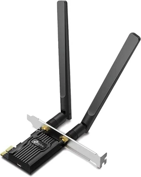 Бездротовий адаптер PCIe TP-Link Archer TX20E Wi-Fi 6 + Bluetooth 5.2 Чорний (102275823) - Б/В