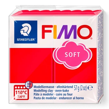 Маса для ліплення Fimo Soft Індійська червона 57 г (8020-24) (4006608809492)