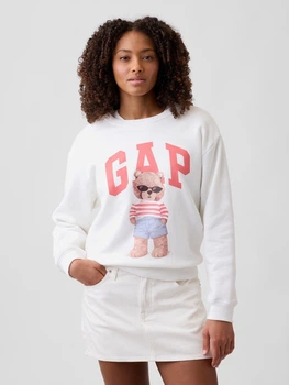 Свитшот на флисе женский GAP 816528978 S Молочный (1162031517)