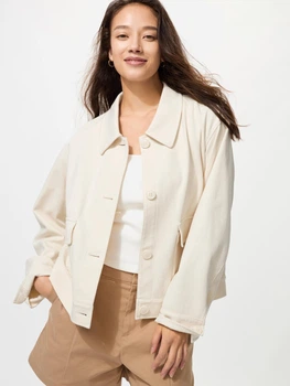 Куртка демисезонная женская Uniqlo 12793529 XS Молочная (1162142171)