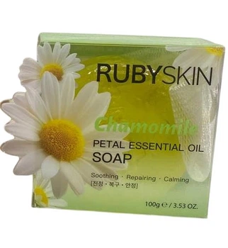 Мило тверде "RUBYSKIN" Chamomile 100г з мішечком 7,5*7,5*3см