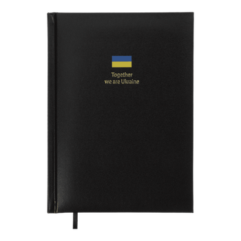 Щоденник датований 2027 BUROMAX А5 BRAVE 21125-01 чорний /BM.21125-01/