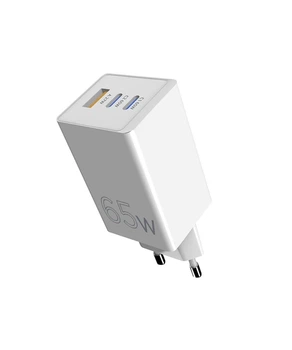 Зарядное устройство Sigma GaN 65 Вт Power Delivery Quick Charge 2xUSB-C + USB-A (PS65-01)