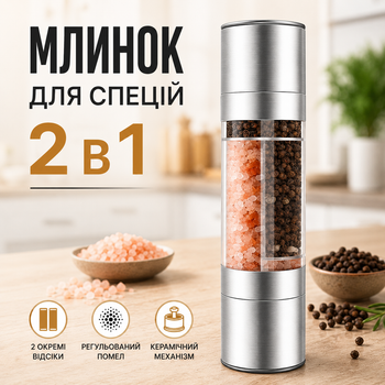 Мельница для соли и перца мельница для специй ручная мельница 2 в 1 измельчитель солонка перечница перцемолка Kayfovo CX207B