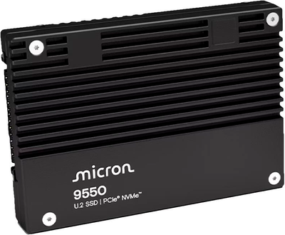 Диск SSD Micron 9550 MAX 6.4 TB U.2 NVMe PCIe 5.0 x4 TLC 3D NAND (MTFDLAL6T4THB-1BK1DABYYT)