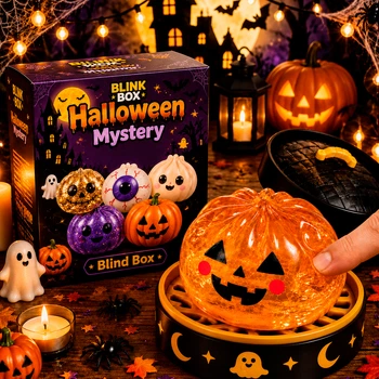 Игрушка Пельмень сквиш Тыква Helloween Антистресс Dumpling (6 см) для детей (арт 16176)