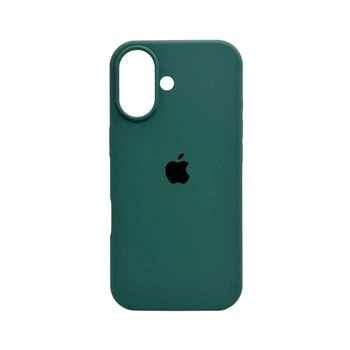 Чохол силіконовий Full Silicone Case for iPhone 16 Pine Green (з закритим низом)