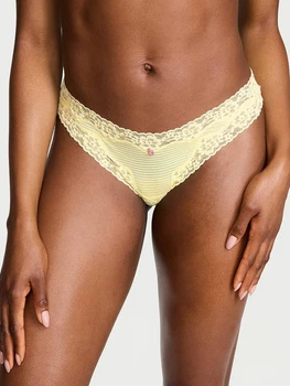 Трусики танга жіночі бавовняні Victoria's Secret 905534084 XL Жовті (1161965948)
