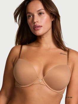 Бюстгальтер с Push-up с косточками Victoria's Secret 210002470 38D Коричневый (1162066071)