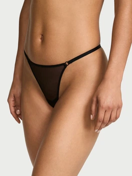Трусики стринги женские Victoria's Secret 332086599 XS Черные (1162101550)