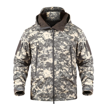 Тактическая куртка / ветровка Pave Hawk Softshell ACU (пиксель серый) M