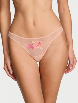 Трусики танга женские Victoria's Secret 741663482 XL Оранжевые (1162068599)